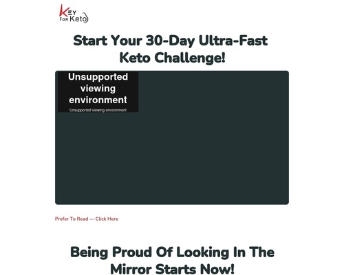 30-Day Ultra-Fast Keto Challenge Video