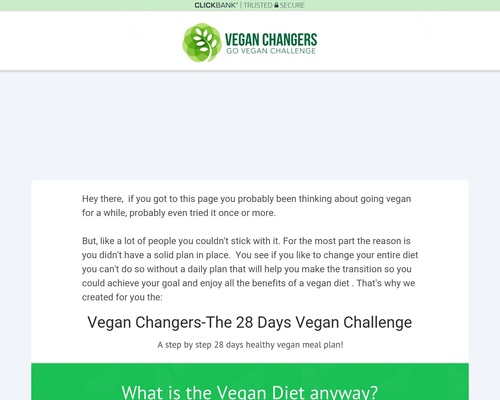 Vegan Changers-the 28 Days Vegan Challenge