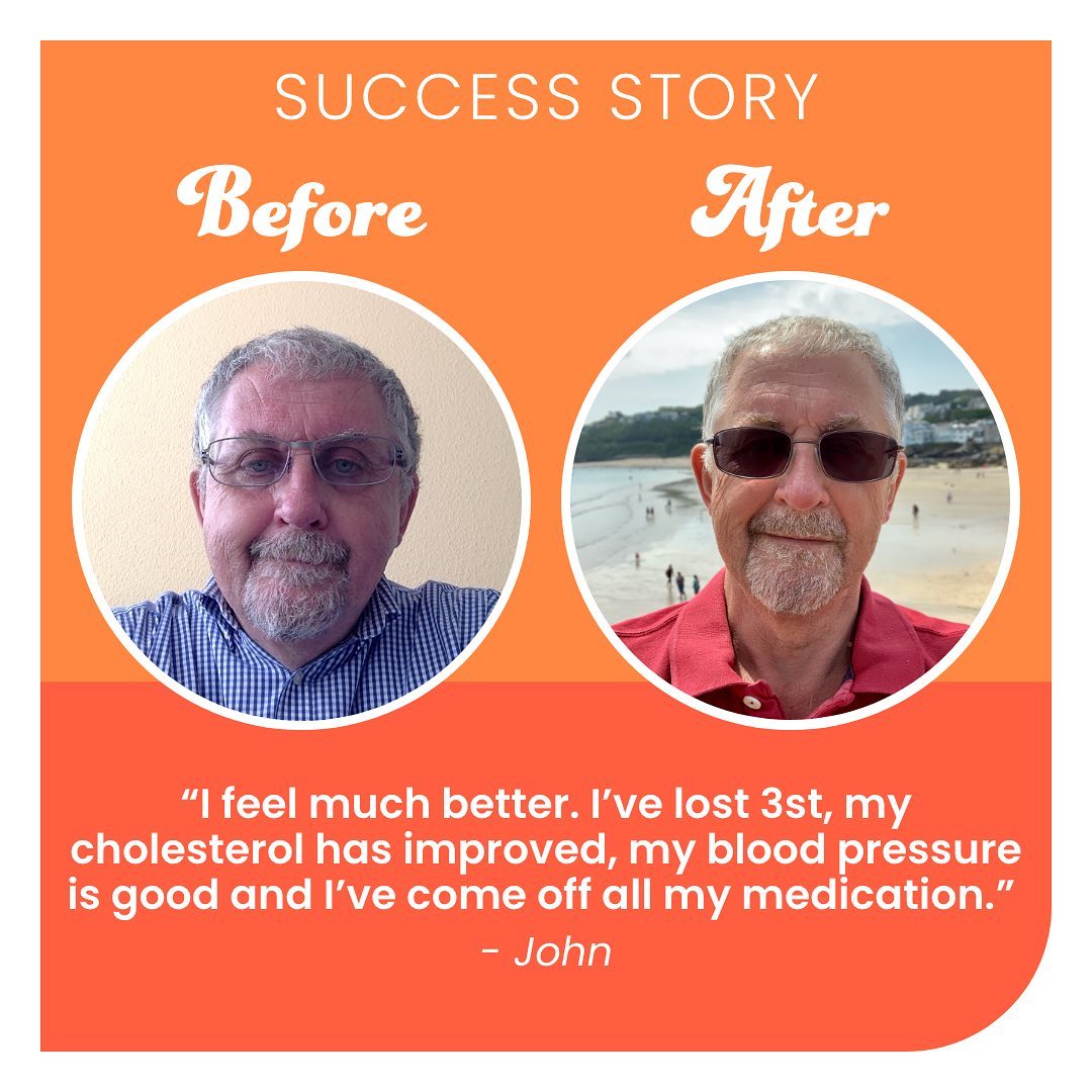 John says "I want to keep healthy and keep the weight off. I wanted to sort myse...