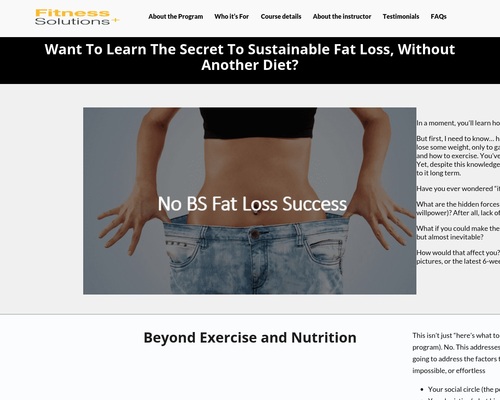 No-BS – Fitness Solutions Plus