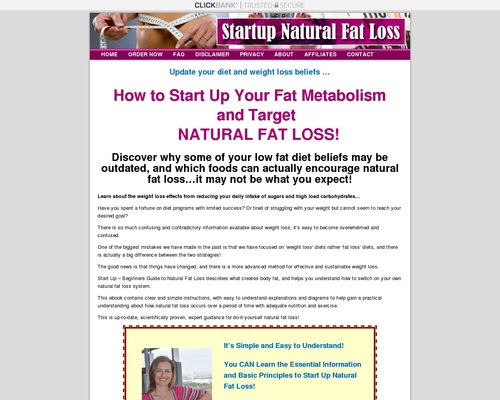 Start Up – Beginners Guide to Natural Fat Loss