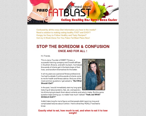 Paleo Meal Plans – Easy Paleo Fat Blast Meal Plans and Recipes for Weight Loss