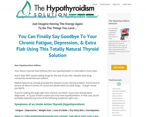 Homepage – The Hypothyroidism Solution