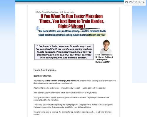 Marathon Training Plan – 100 Day Program | Olympian Marius Bakken’s Marathon Schedule