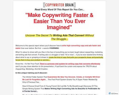 CWB Letter – Copywriter Brain