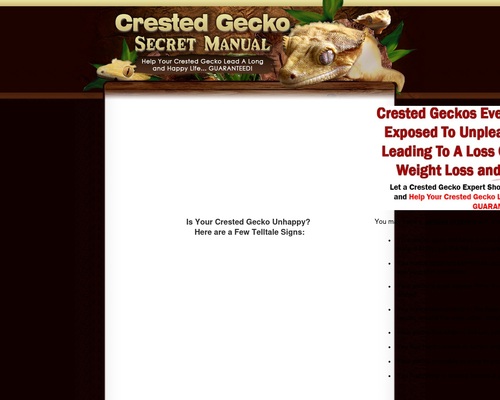 Crested Gecko Secret Manual