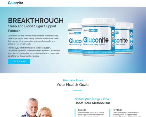 Gluconite – Ground-breaking Blood Sugar and Sleep Support