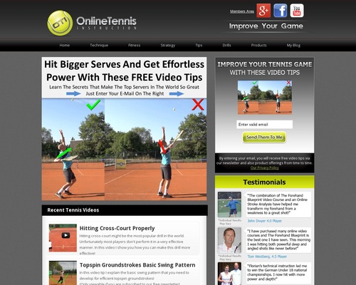 Online Tennis Instruction Home – Online Tennis Instruction – Learn How To Play Your Best Tennis, Free Tennis Tips