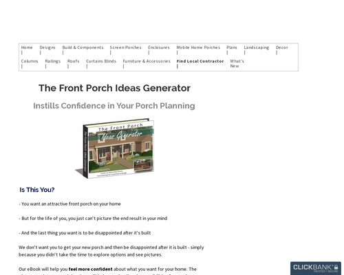 Front Porch Ideas Generator