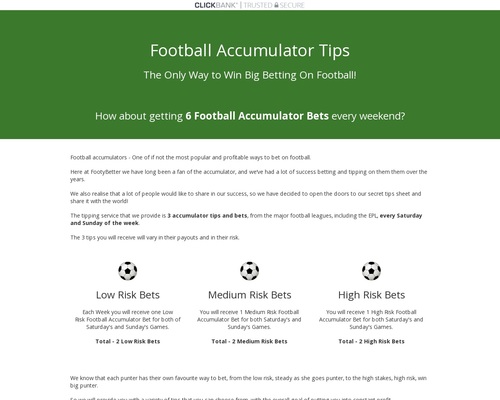 Football Accumulators – Accumulator Tips And Bets