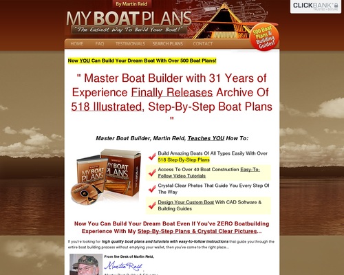 MyBoatPlans® 518 Boat Plans - High Quality Boat Building Plans - Learn How To How To Build A Boat Now