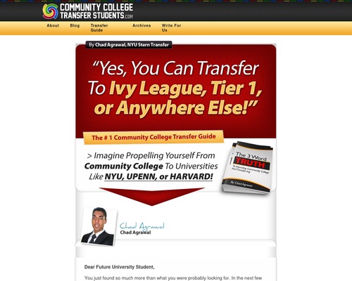 Brand New – Community College Transfer Product!