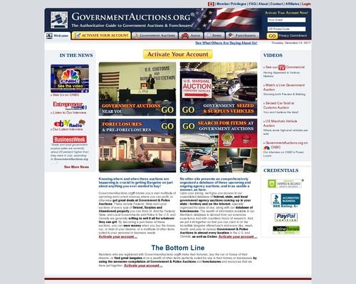 GovernmentAuctions.org – Top Performing Affiliate Program in its Niche