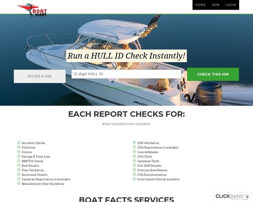 Boat History Check | Just $19.99 | Boat-Alert.com