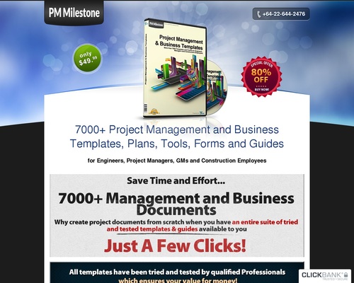 PMMilestone 2.0 Pro by PMMilestone.com :: 9000+ Project Management and Business Templates