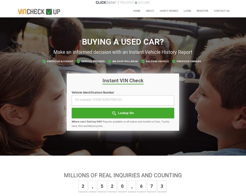 VINCHECKUP.com - Instant Vehicle History Reports