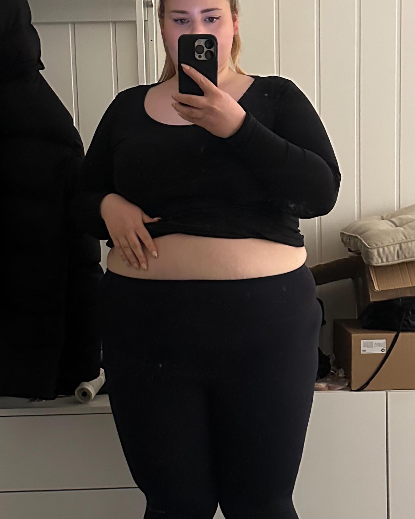 January til March, -17 kg and thanks to weightlifting also some muscle gains…